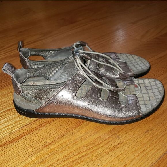Ecco gold leather sandals - Picture 1 of 7